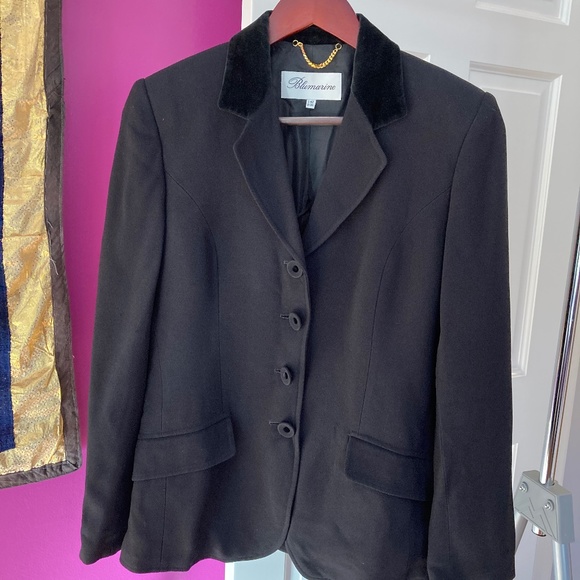 Blumarine blazer, black, size 6 - Picture 2 of 5